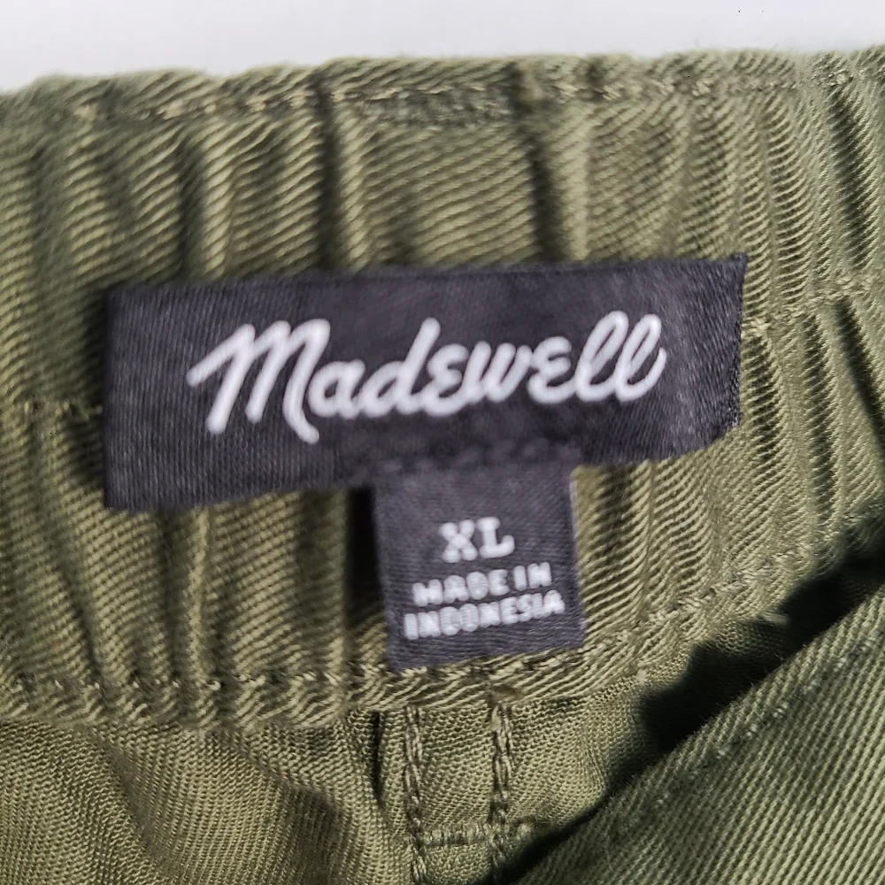 Madewell Cotton Cargo Convertible Midi Skirt in (Re)generative Chino In Loden XL - Picture 6 of 12